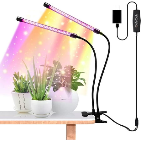 

YEOLEH Grow Light for Indoor Plant Full Spectrum Clip-on Plant Light with 60LED Timer 3 Modes 5 Level Dimmable