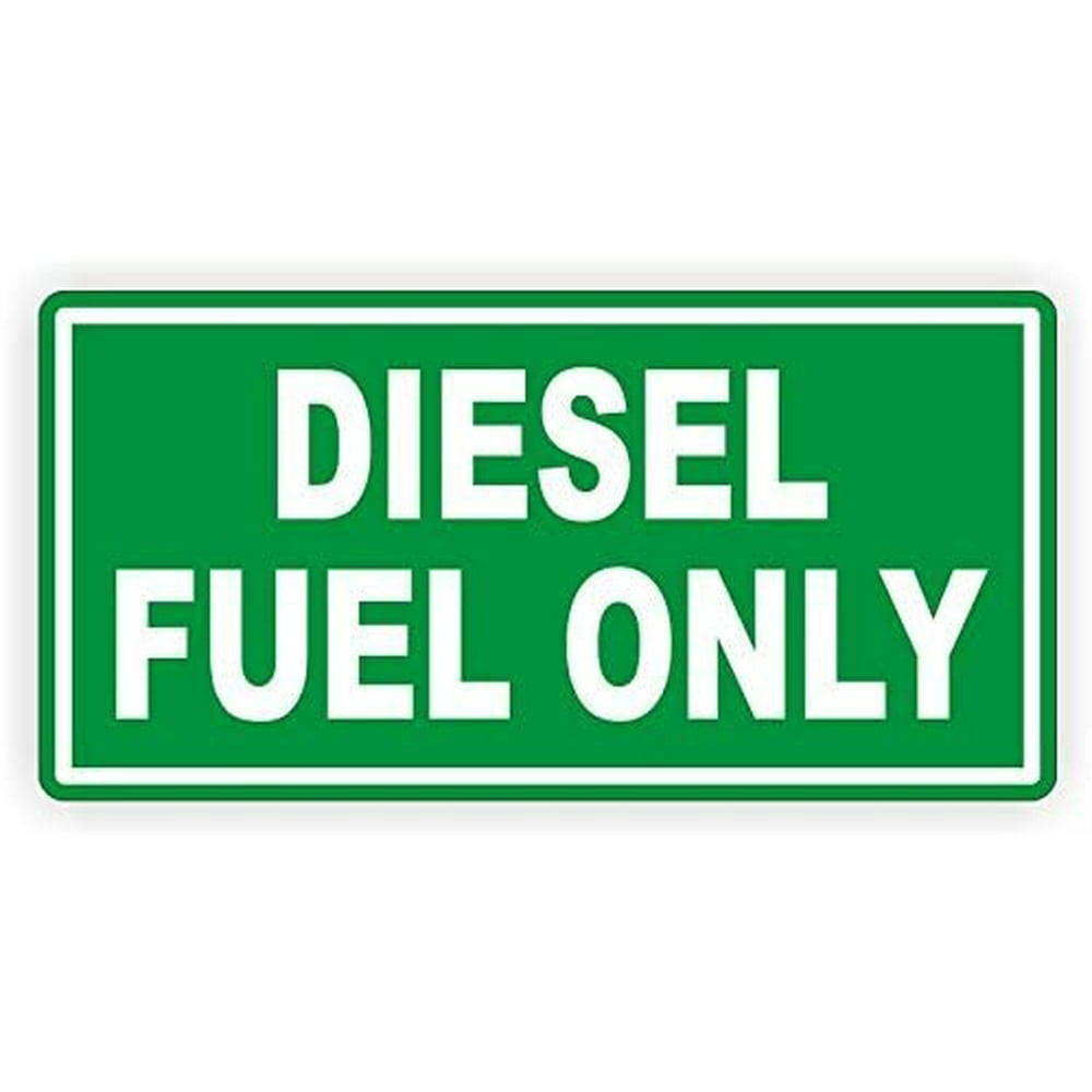 Diesel Fuel Only Vinyl Decal | Sticker | Label Fuel Gas Door Label ...