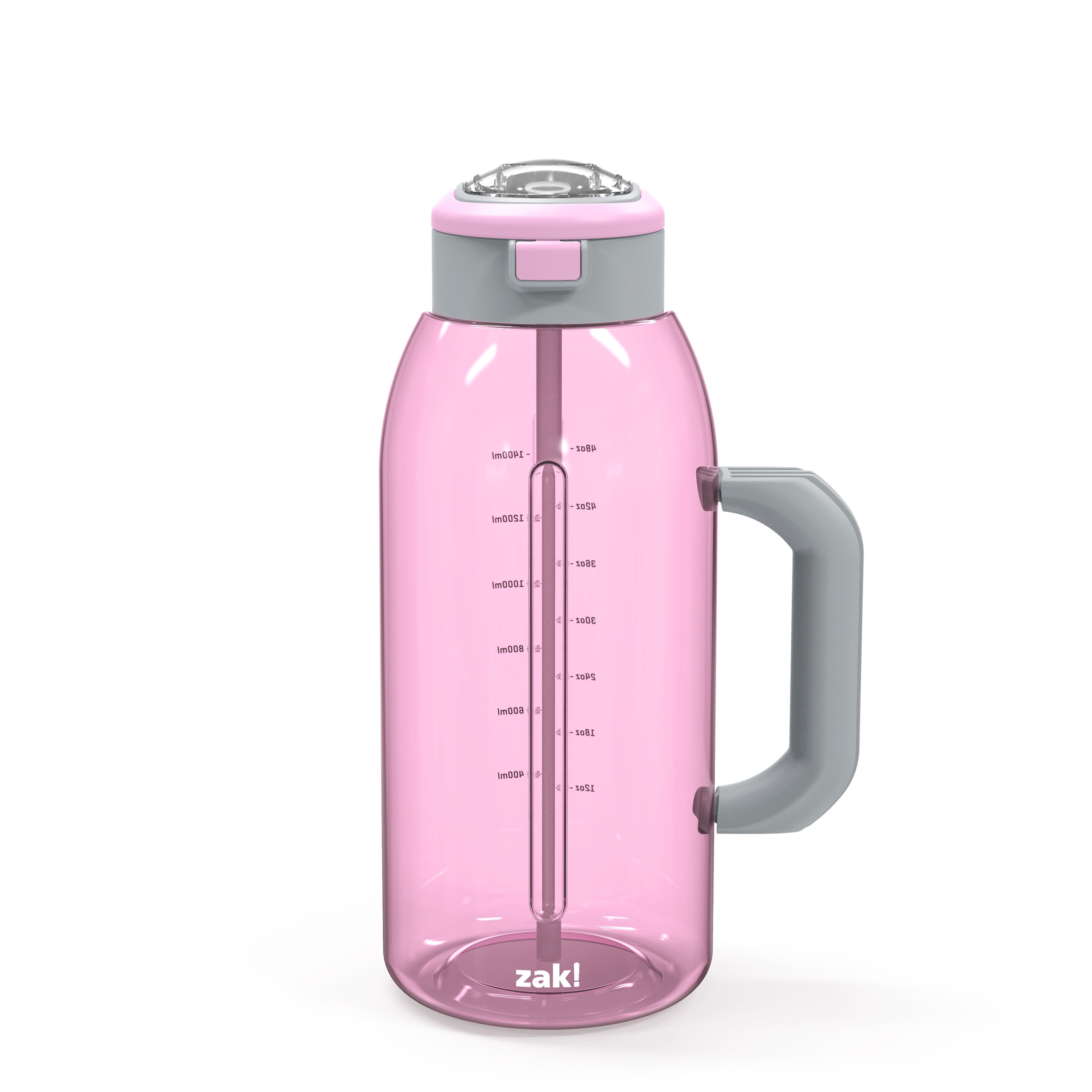 Zak Designs 64 oz. Water Bottle Genesis Plastic with Silicone Spout and Cover for Cold Water