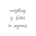 thumbnail image 3 of Lauren Rader 12x14 Black Modern Wood Framed Wall Art Titled - Everything is Better in Pajamas, 3 of 5