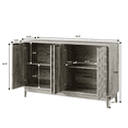 thumbnail image 4 of Smuxee Sideboard Cabinet with 4 Doors and Adjustable Shelves, Kitchen Sideboards and Buffets,Gray, 4 of 7