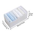 thumbnail image 2 of Pants Clothes Storage Artifact Clothing Separation Sorting Box Dormitory Bedside Wardrobe Storage Basket Foldable, 2 of 12