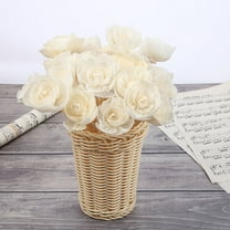 MIPCASE 5Pcs Replaceable Rattan Reed Aroma Sticks with Dried Flowers for Elegant Wedding Home Decor