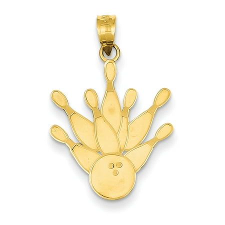 - 14k Yellow Gold 7 Pin and Bowling Ball