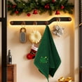 thumbnail image 2 of Luoshdecor Christmas Hand Towels,Cotton Bathroom Towel Soft Absorbent Snowman Santa Pine Washcloths for Holiday, Kitchen, Gift, 2 of 6