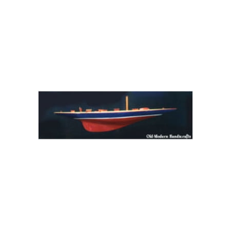 Old Modern Handicrafts H003 35 in. Endeavour Half-Ship Model