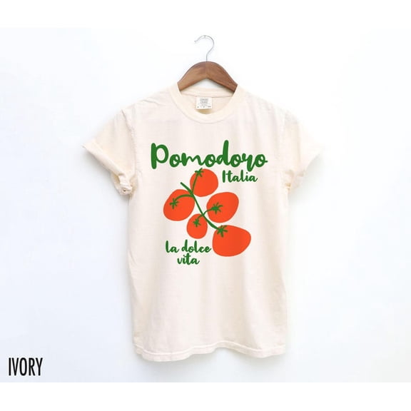 Tomato Shirt, La Dolce Vita, Italy Shirt, Pomodoro TShirt, Tomatoes Shirt, Italian T-Shirt, Vacation Tee, Tomato Girl Summer, Tomato T-Shirt