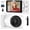 White, variant on 4K Digital Camera, 64MP Point and Shoot Digital Camera with Autofocus, 18X Zoom, 20 Filters, 64GB SD Card, 2000 mAh , 2.8" Screen Compact Vlogging Camera for Beginners Teens Adult(White)