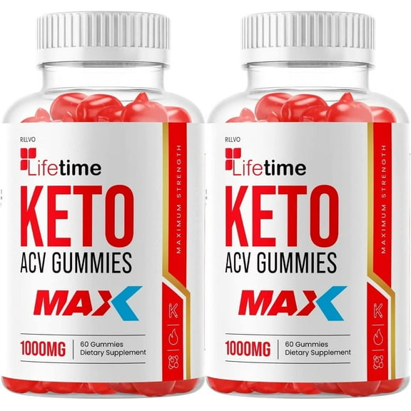 2 Pack Lifetime Max Keto Gummies - Advanced Formula Life Time Keto ACV Gummies 120 Gummies