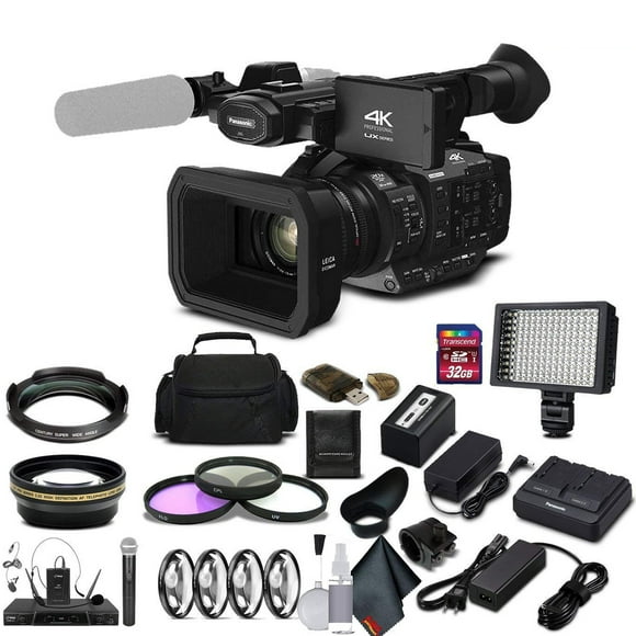 Panasonic AG-UX180 4K Premium Professional Camcorder Studio Starter Bundle