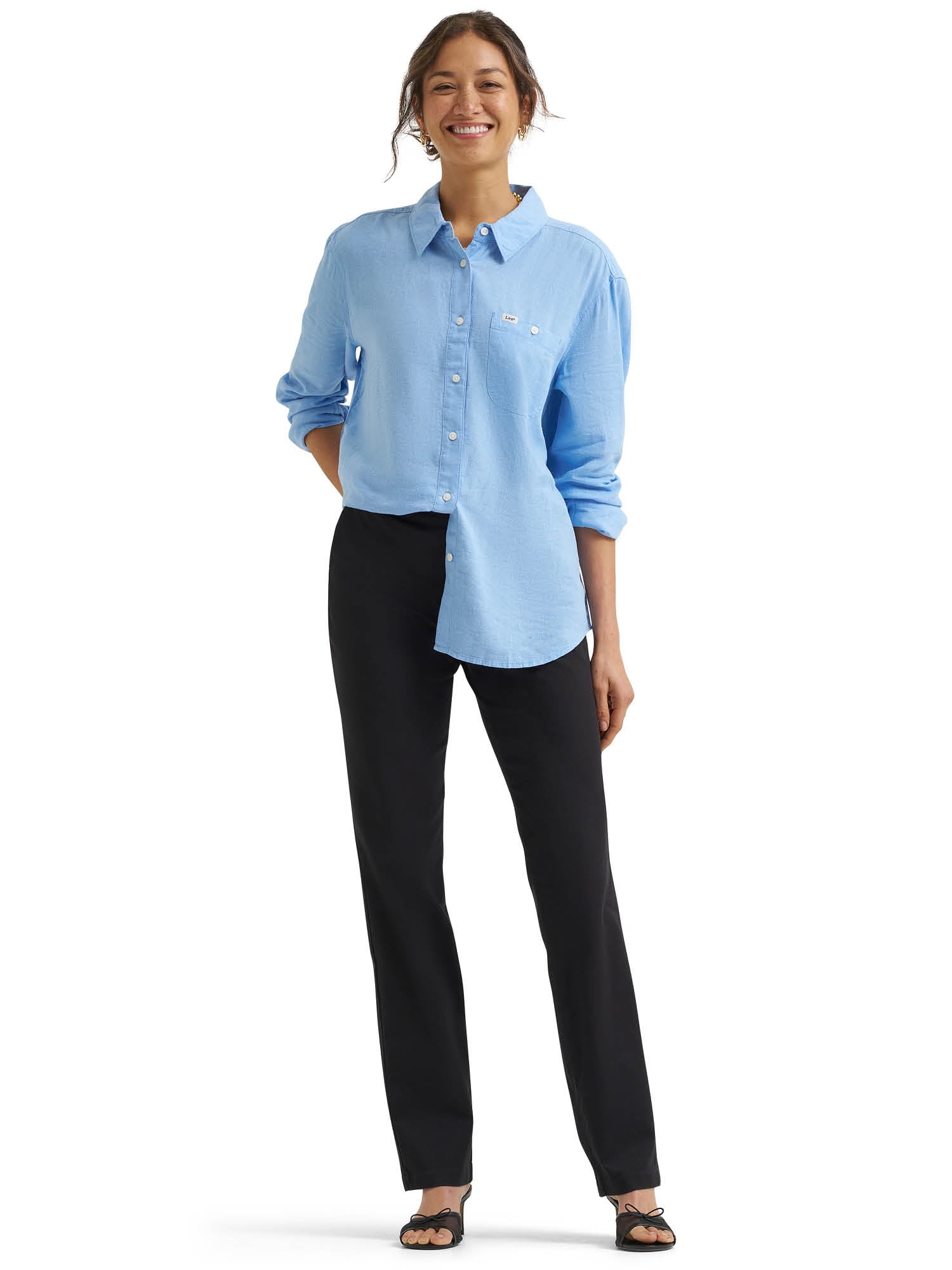 Lee® Women's Low Slung Barrel Leg Denim Jeans