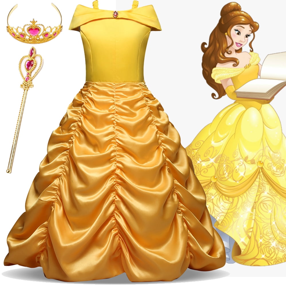 Disney Beauty and the Beast Belle Princess Dress Costume for girl Belle