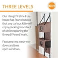 thumbnail image 4 of K&H Pet Products Hangin' Feline Funhouse Cat Furniture Tan Small 70 X 22 X 12 Inches, 4 of 8