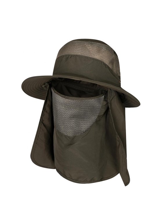 Men Women Quick Dry Outdoor Sport Fishing Hiking Hat UV 360 Degree Protection Face Ear Neck Cover Flap Sun Cap