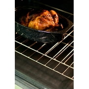 Granite Ware Porcelain Enamel Covered Roaster 7 lb Black 319799
