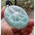 thumbnail image 2 of Certified Green Burma Natural A Jade jadeite Pendant Guanyin Kwan Yin Lotus Flower Necklace 588431 TN, 2 of 9