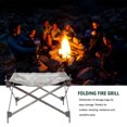 thumbnail image 2 of Camping Acero inoxidable Camping Fogata Estante de fuego Malla plegable Fire Pit BBQ Tools Tmvgtek Deportes Acuáticos, 2 of 9