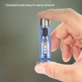 thumbnail image 3 of BlueUsb-c bolsillo llavero linterna impermeable carga rápida advertencia linternas para senderismo Camping fiesta favores, 3 of 5