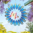 thumbnail image 3 of 3D Dynamic Rotating Wind Chime Stainless Steel Color Metal Sheet Wind Rotating Energy Courtyard Art Outdoor Metal Hanging Wind Chime, 3 of 6