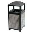 thumbnail image 6 of Outdoor Trash Can, 15-gallon Large Capacity Commercial Waste Container, Garbage Enclosure Four-sided Wide-opened Mouth(10.5*6.5 inches), 6 of 33