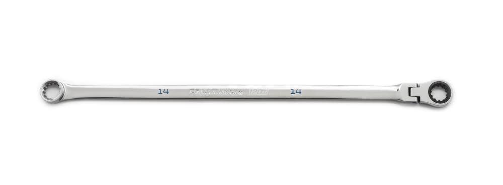 Gearwrench 120Xp Flex Gearbox Ratcheting Wrench, Universal Spline Xl, 14Mm