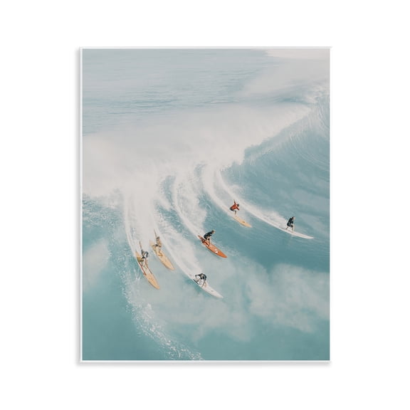 Stupell Industries Surfing Race Seascape People Photography Unframed Art Print Wall Art, 11 x 14