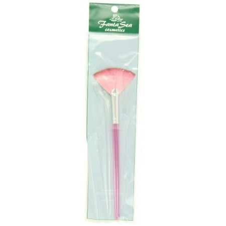 Glycolic Fan Brush - Fantasea 2-Tone Translucent Fan Brush, Pink, 3.5 Ounce