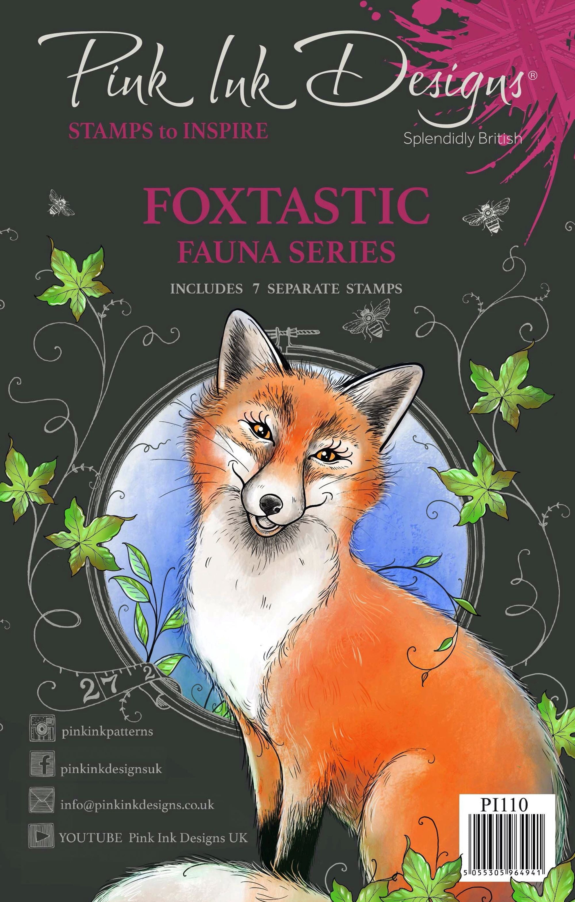 Pink Ink Designs  Foxtastic A5 Clear Stamp