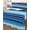 Blue, variant on Twin XL Quilt Bedding Set, Mexican Style Reversible Summer Quilt 3 Pieces, Colorful Mexico Stripes Orange Red Lightweight Bedspreads Coverlets with 2 Pillow Shams for All Seasons