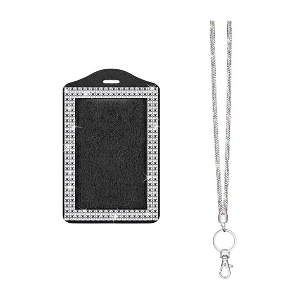 Estuche para tarjeta de identificación con cordón para colgar, ideal para profesores, médicos, enfermeras y escuelas. Estilo B