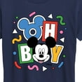 thumbnail image 3 of Disney - Mickey Oh Boy 90s - Women's Short Sleeve Graphic T-Shirt, 3 of 5