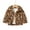 Brown, variant on WOYY Girls Leopard Coat Cardigan Jacket Winter Thick Warm Outerwear