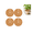 4, variant on 2/4/6/8/10 Pack Natural Coconut Fiber Plant Pot Mulch Disc,7.87 Inch Round Coco Coir Weed Prevent Soil Protection Mat(2pc)