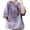 Purple, variant on Women's Floral Embroidery Linen Shirts Embroidered Tops for Cotton Linen Tshirt Tee 3/4 Sleeve V Neck Button Ethnic 3/4 Sleeve Round Neck Babydoll Tops Blouses Linen Tops for Women Green 3Xl