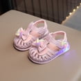 thumbnail image 2 of newwalpole Toddler Girls Sandals Little Girls Kids Summer Shoes Toddler Sandals Pink for Size 7, 2 of 7