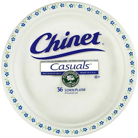 Chinet Casuals 8-3/4" Lunch Plate 36ct