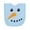 AE-Light Blue, variant on Inktastic Snowman Face Newborn Bib