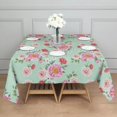 thumbnail image 3 of Pioneer Flower Floral Print Pattern Square Tablecloth, Waterproof Wipeable Spillproof Washable Table Cover for Home Kitchen Party Decor, 60"x60", 3 of 6