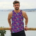 thumbnail image 5 of Rocae Retro 80s Style for Men's Workout Tank Top Men's Running Tank Top Dry Fit Athletic Workout Tank TopsSmall, 5 of 9