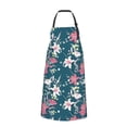 thumbnail image 2 of Lsque Lilies Flowers Waterproof Apron Chef Aprons for Men Heavy Duty Chemical Work Apron Extra Long Grilling Aprons with Adjustable Bib Apron, 2 of 9