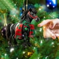 thumbnail image 6 of Christmas Tree Ornaments Acrylic 2D Flat Christmas Hanging Horse Figurines Ornament Realistic Horse Birthday Party Supplies Gifts for Xmas Party Tree Home Decor, 6 of 7