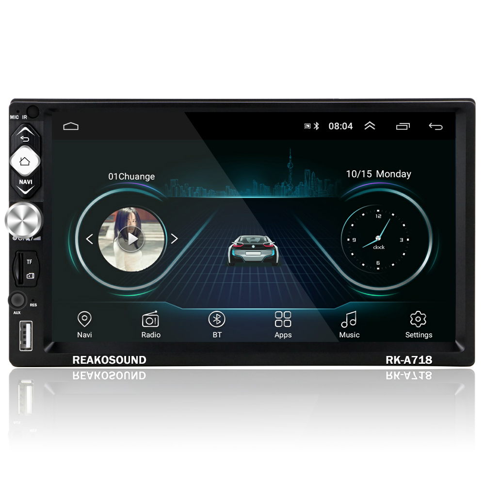 Camecho 2 Din Car Multimedia Player Andriod 8.1 GPS Navigation