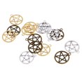 thumbnail image 1 of 15 Piezas 28 X 24mm Pentagram Charms Colgantes Joyería DIY Que Hace Los Accesorios Macarena Colgante del encanto de la vendimia, 1 of 6