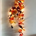 thumbnail image 4 of VerPetridure Thanksgiving Fall Garland Maple Leaf Decor,Hanging Vine Garland Artificial Autumn Foliage Garland Thanksgiving Decor for Home Wedding Fireplace Party Supplies, 4 of 8
