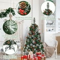 thumbnail image 2 of Topbuy Hivernal Réaliste Arbre de Noël 4FT Décoratif Arbre de Noël W / Pommes de Pin & Grappes de Baies Rouges, 2 of 10