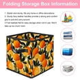 thumbnail image 3 of RATGDN Collapsible Fabric Cube Storage Bin with Double Handles for Living Room Bedroom Office Black - Orange Juice Fruit, 3 of 7