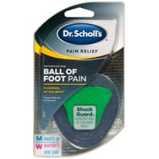 Dr.Scholl's Shock Guard Orthotics Foot Ball Pain Immediate All-Day Relief, 2 Ct, 6 Pack