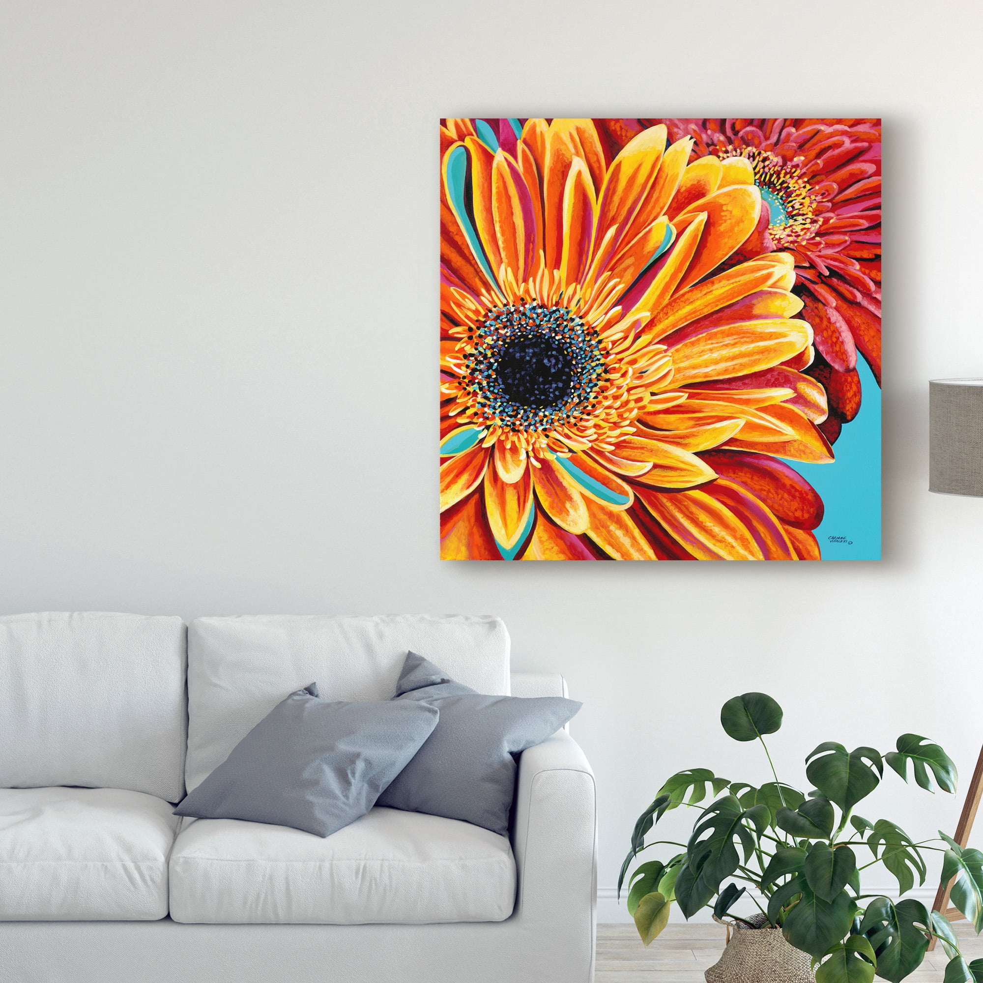 Trademark Fine Art 'Color Bursts II' Canvas Art by Carolee Vitaletti