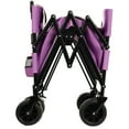 thumbnail image 4 of 3-in-1 Convertible Folding Wagon Cart with Bench Seat & Storage - 500lbs Heavy-Duty Utility Wagon, 180L Capacity All-Terrain Wheels for Camping, Beach, Sports, Garden, purple, 4 of 9