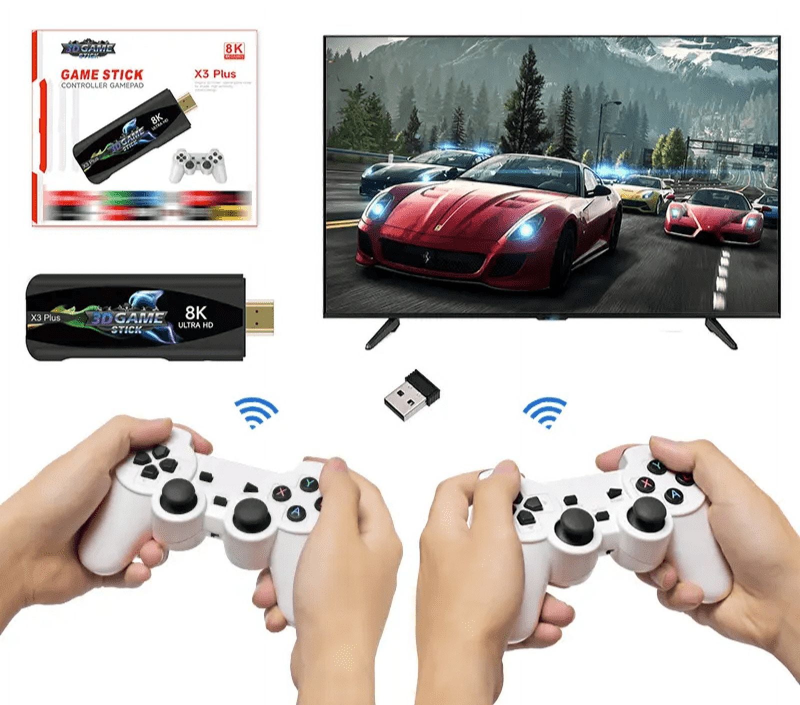 X3 Plus TV Game Stick, 8K Ultra HD, 2.4G Wireless, Antiskid